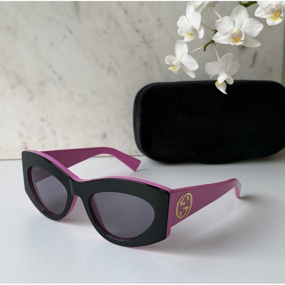 NWT Gucci GG1843S-005-53 Black On 53mm Sunglasses - Picture 1 of 5